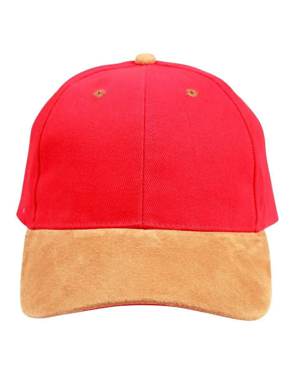 Suede Peak Cap Ch05 Active Wear Winning Spirit Red/Tan One size